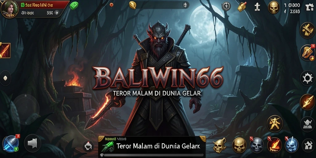 Tangkapan layar menunjukkan momen menegangkan gameplay horror BALIWIN66.