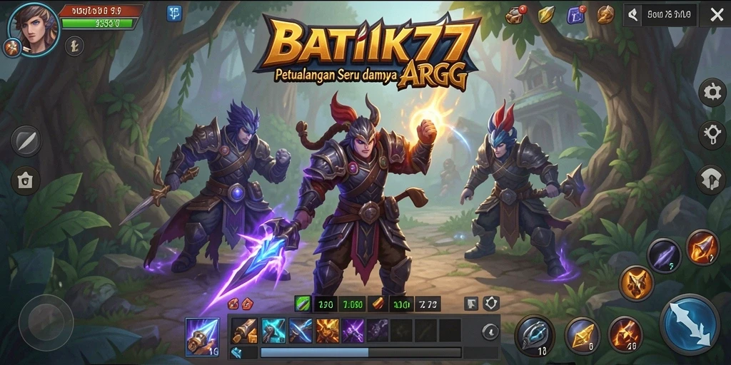 Screenshot gameplay ARPG yang menegangkan di BATIK77.