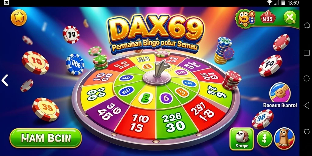 Tampilan permainan Bingo yang seru dan menegangkan di DAX69.