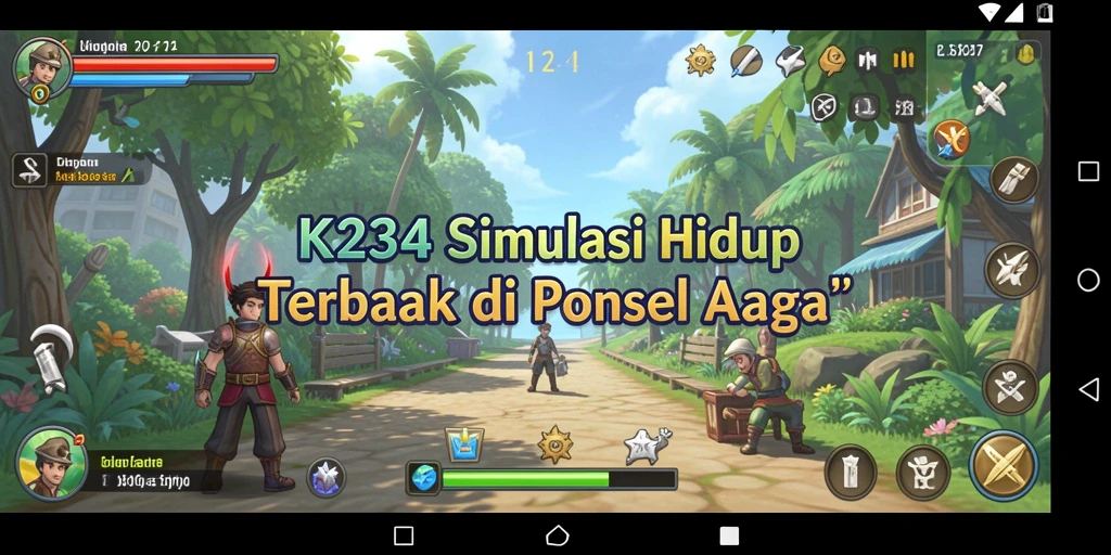 Tampilan seru gameplay K234 dalam simulasi kehidupan.