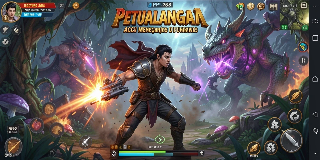 Tampilan screenshot utama PPV88 yang menampilkan aksi gameplay ARPG.