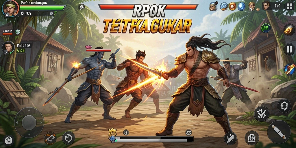 Tangkapan layar RPOK menampilkan aksi intens dalam TPS.