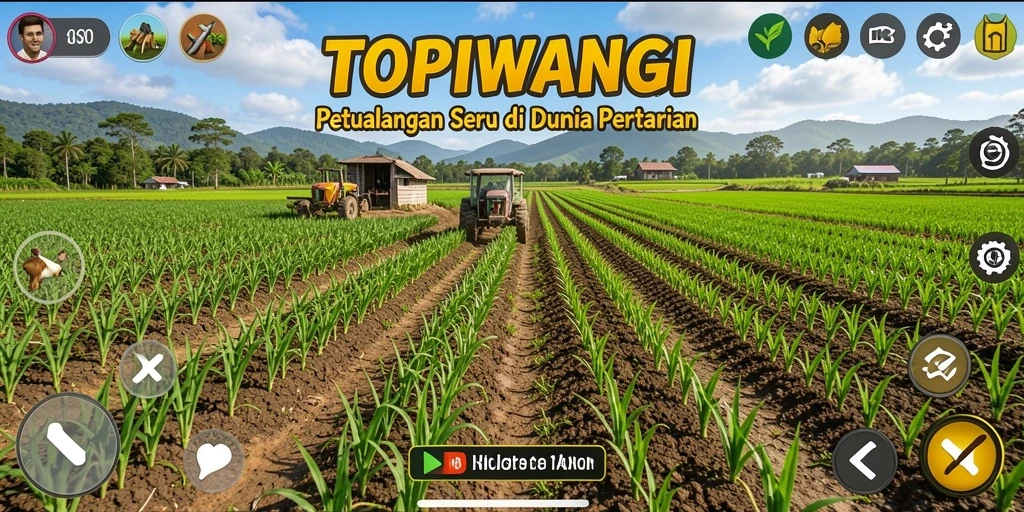 Screenshot gameplay menunjukkan petualangan seru di dunia pertanian.